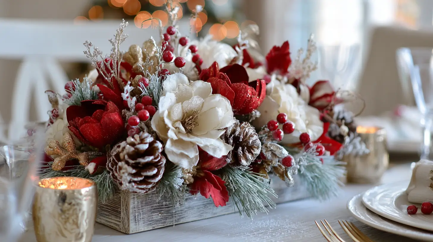 Christmas table centerpieces
