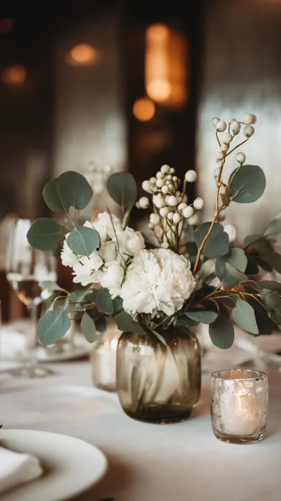 small floral centerpiece