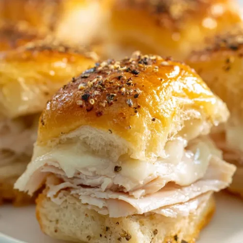 turkey sliders on a plate