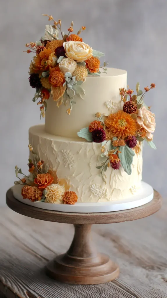fall wedding cake