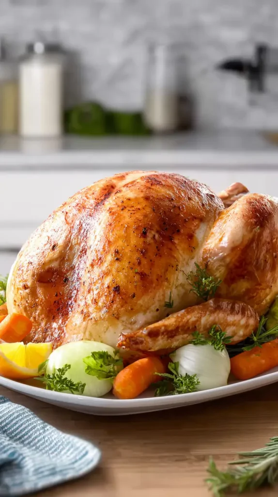 finished image of a roasted turkey, recipes