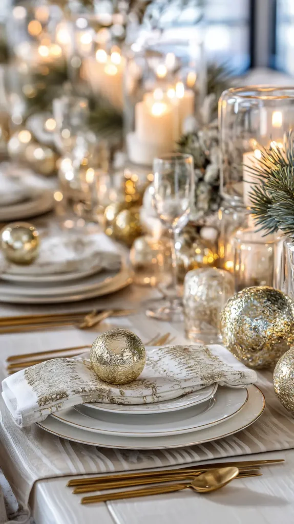 gold and white party