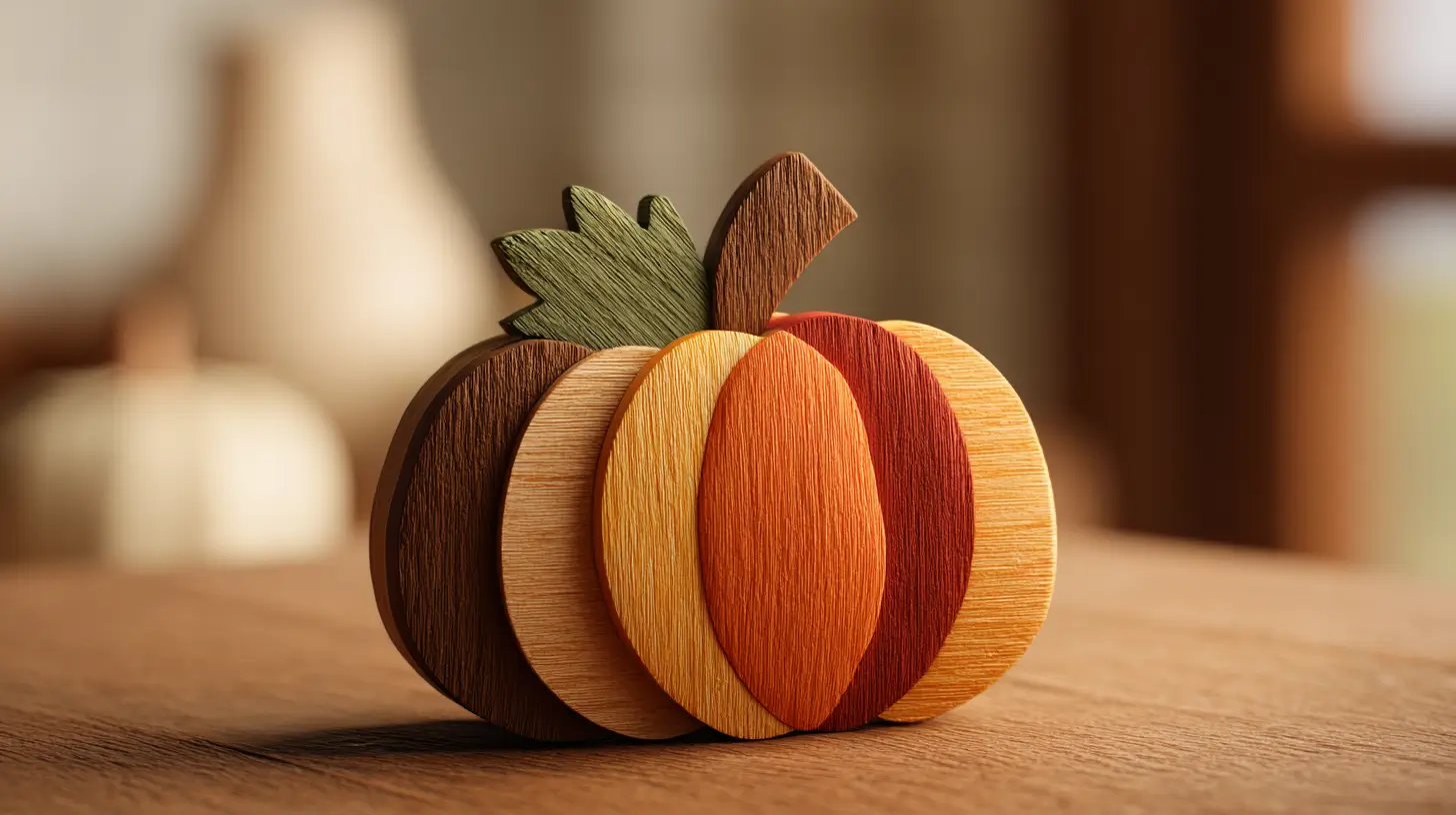 Thanksgiving wood crafts to sell; wooden pumpkin decor