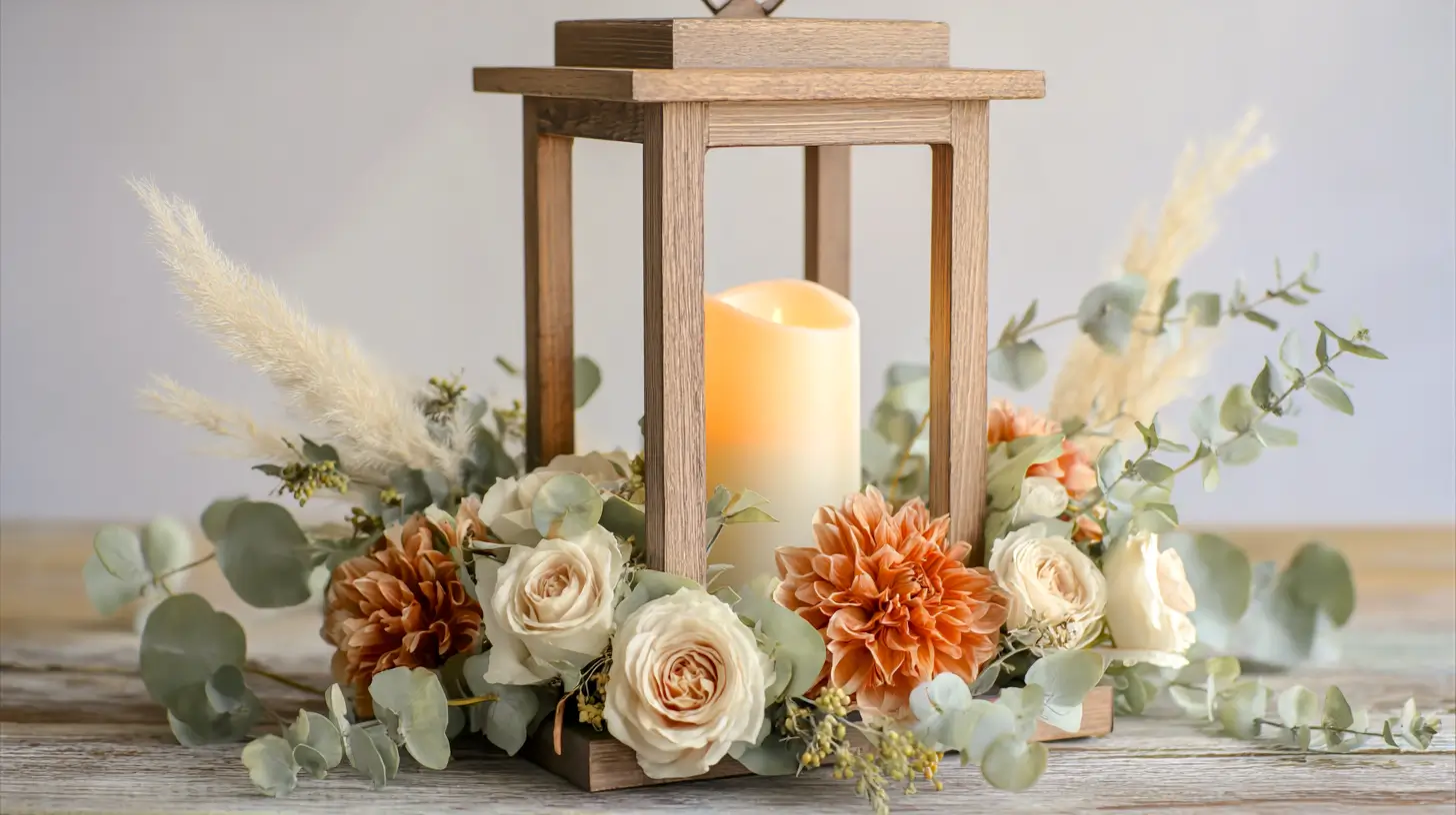 fall lantern table centerpiece