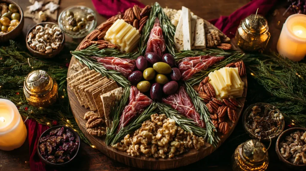 star-shaped charcuterie board