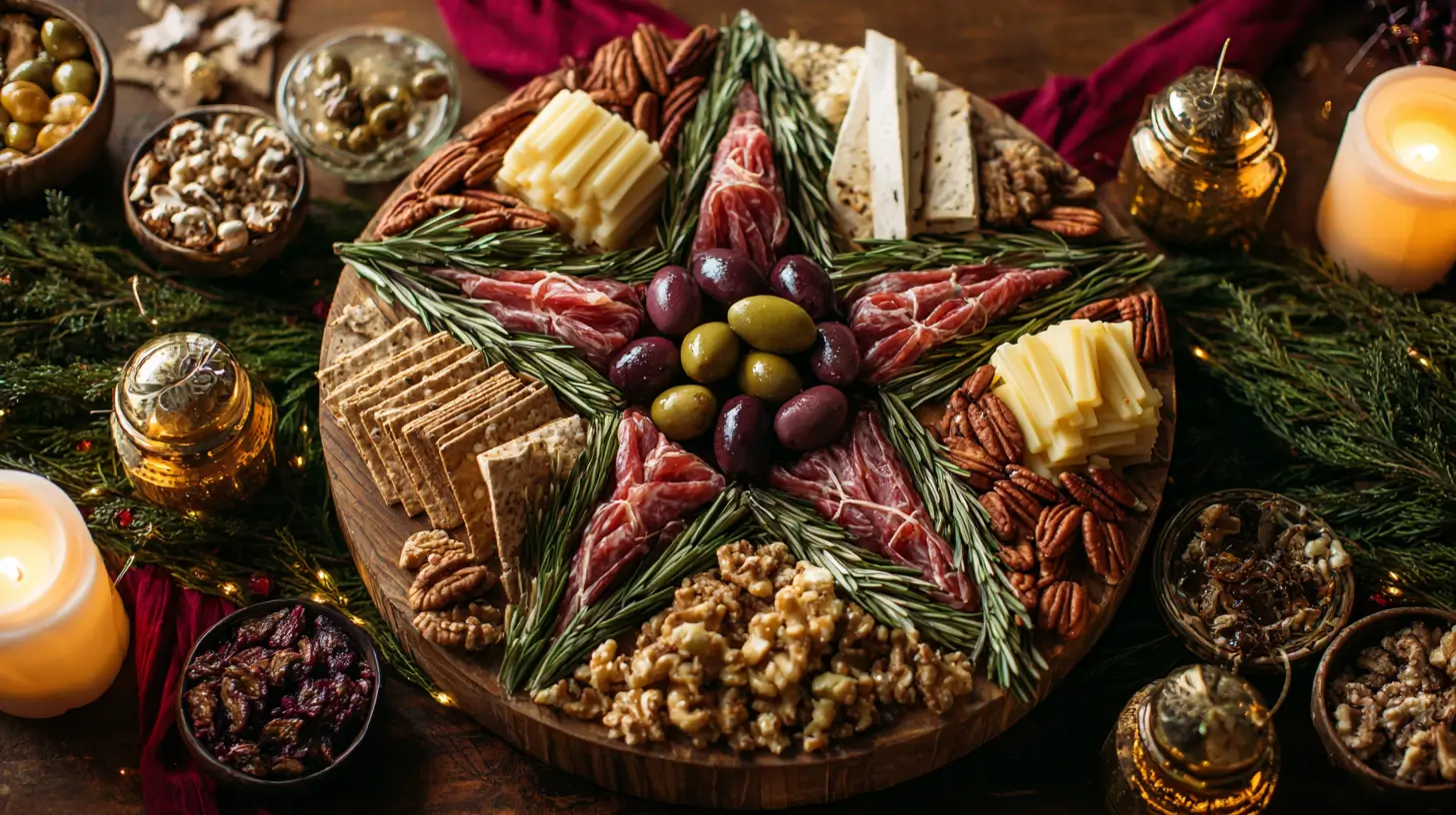 star-shaped charcuterie board