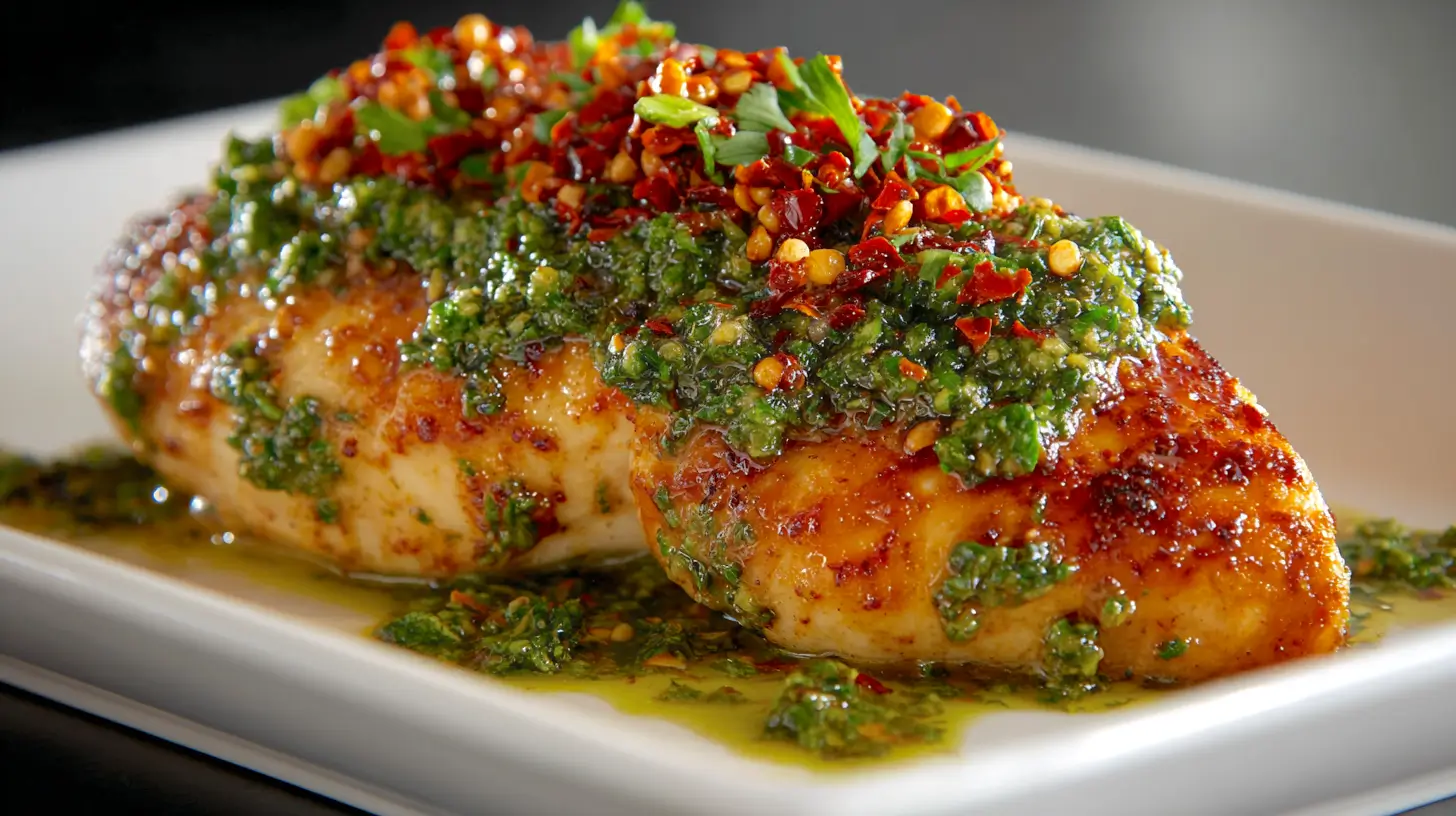 spicy pesto chicken