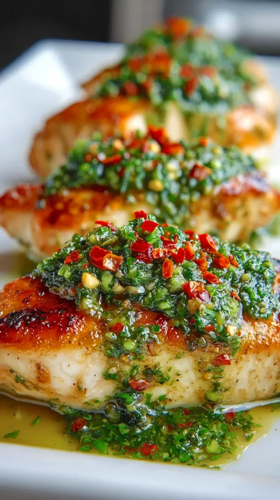 spicy pesto chicken 