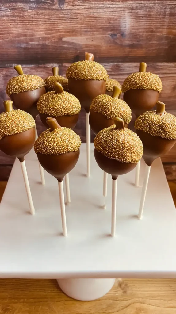 acorn cake pops