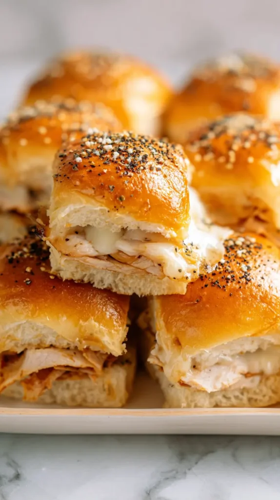 stack of turkey sliders
