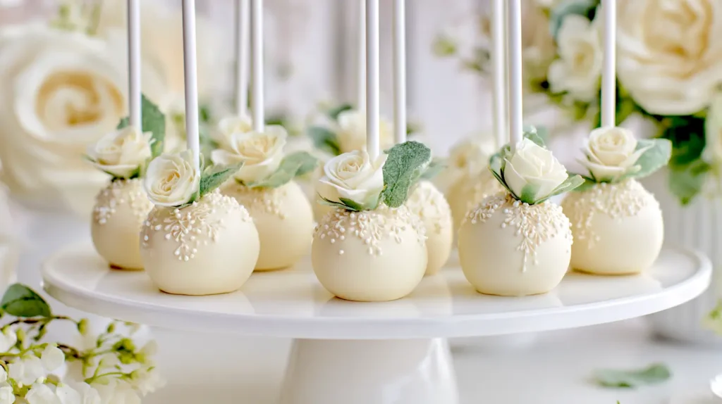 wedding cake pops