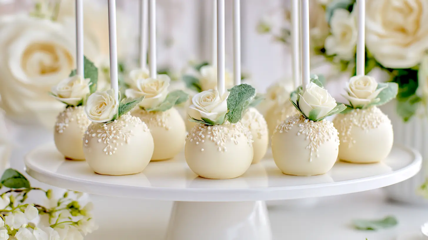 wedding cake pops