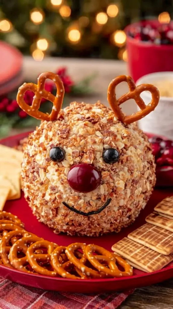reindeer Christmas cheeseball