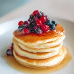 gluten free pancakes with berries