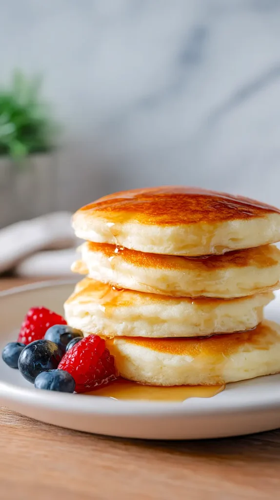 gluten free pancakes with berries