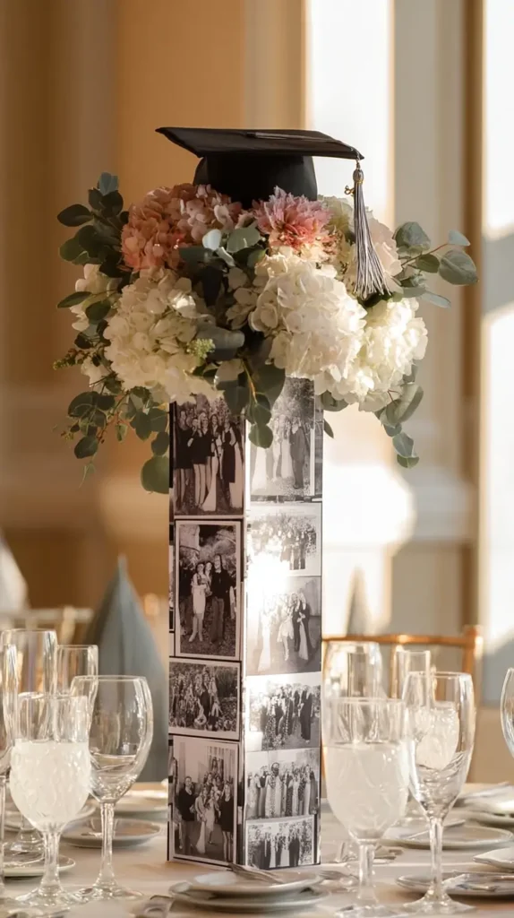 graduation photo tower