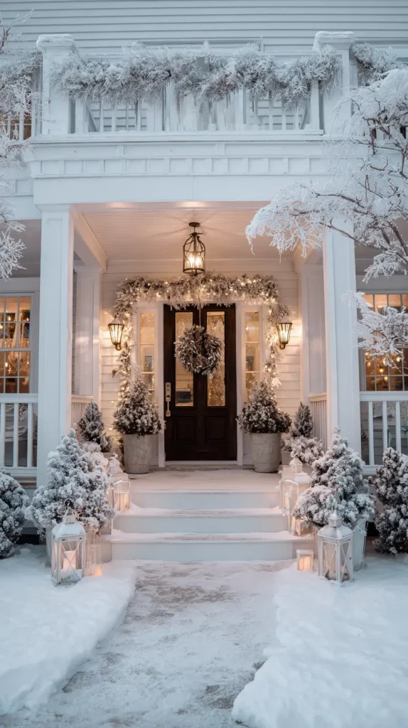 winter wonderland front of the house