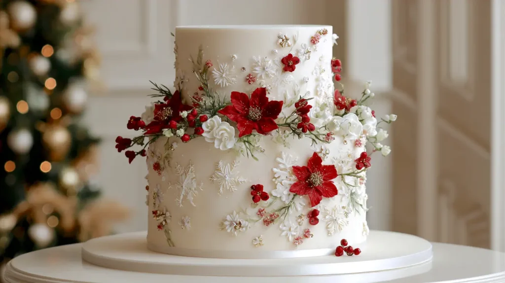 two tier wedding cake