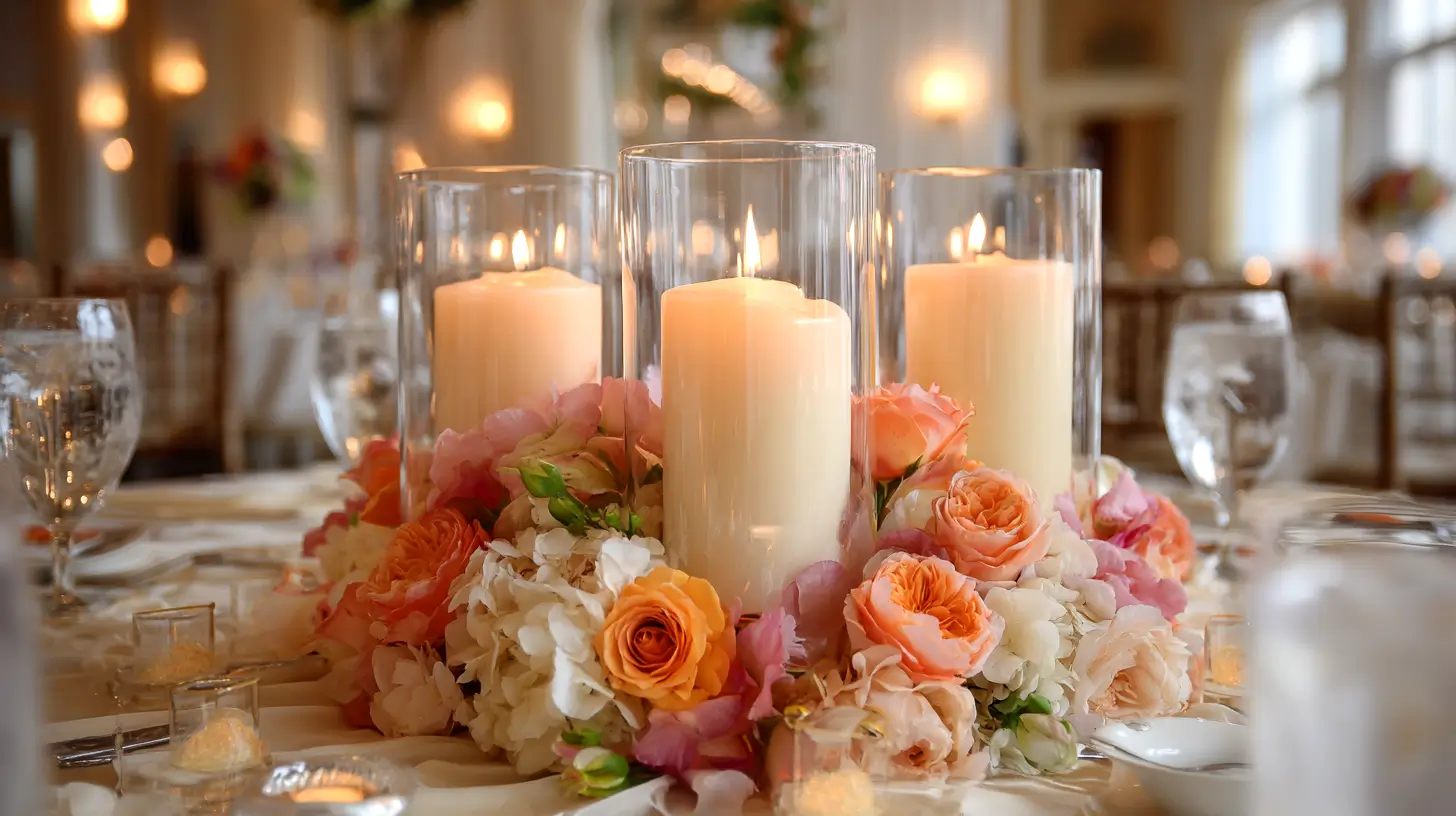 wedding candle centerpiece