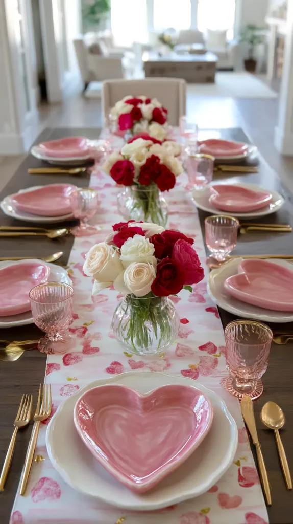 table scape, Galentines party decor