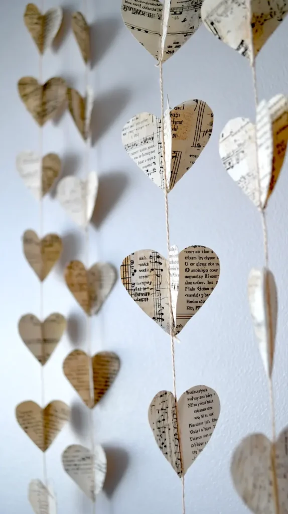 heart garland crafts