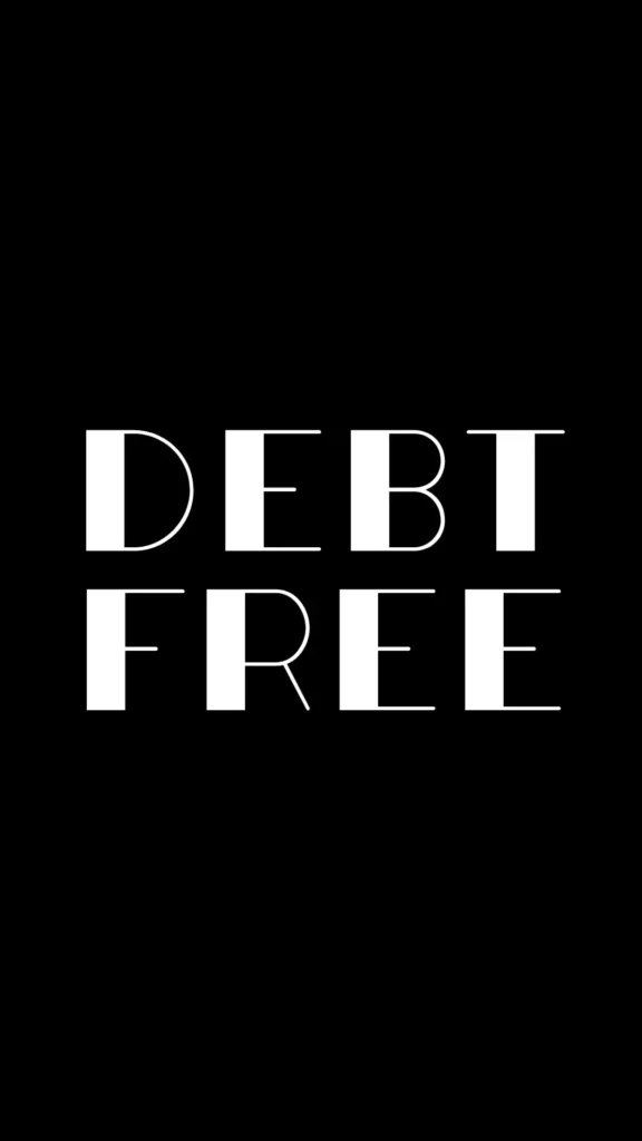 debt free aesthetic