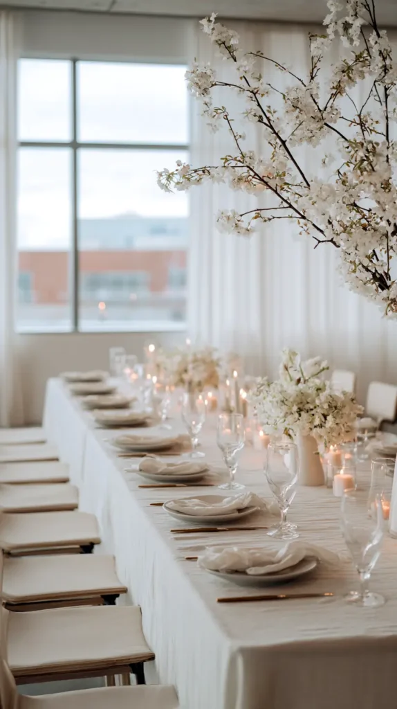 wedding reception table