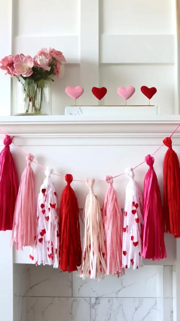 garland, Galentines party decor
