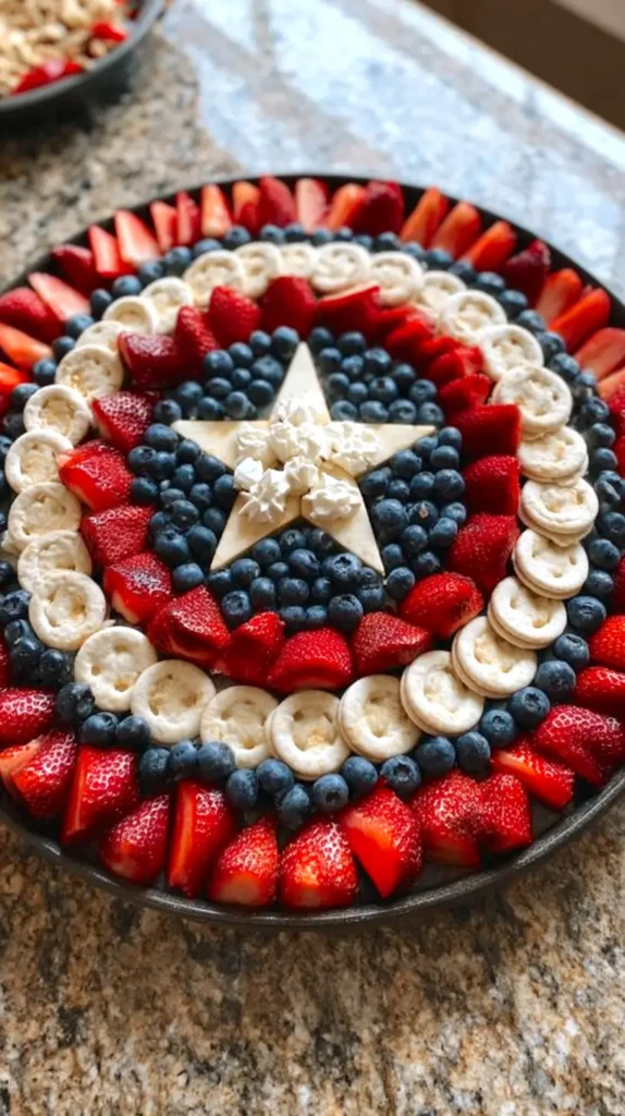 Captain America circular food platter, watch party ideas