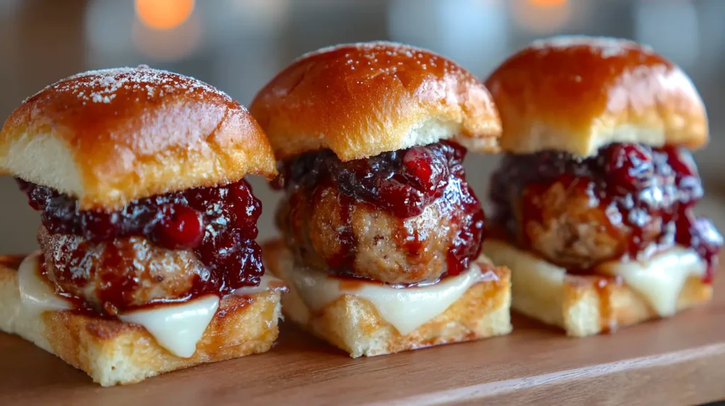 cranberry meatball sliders
