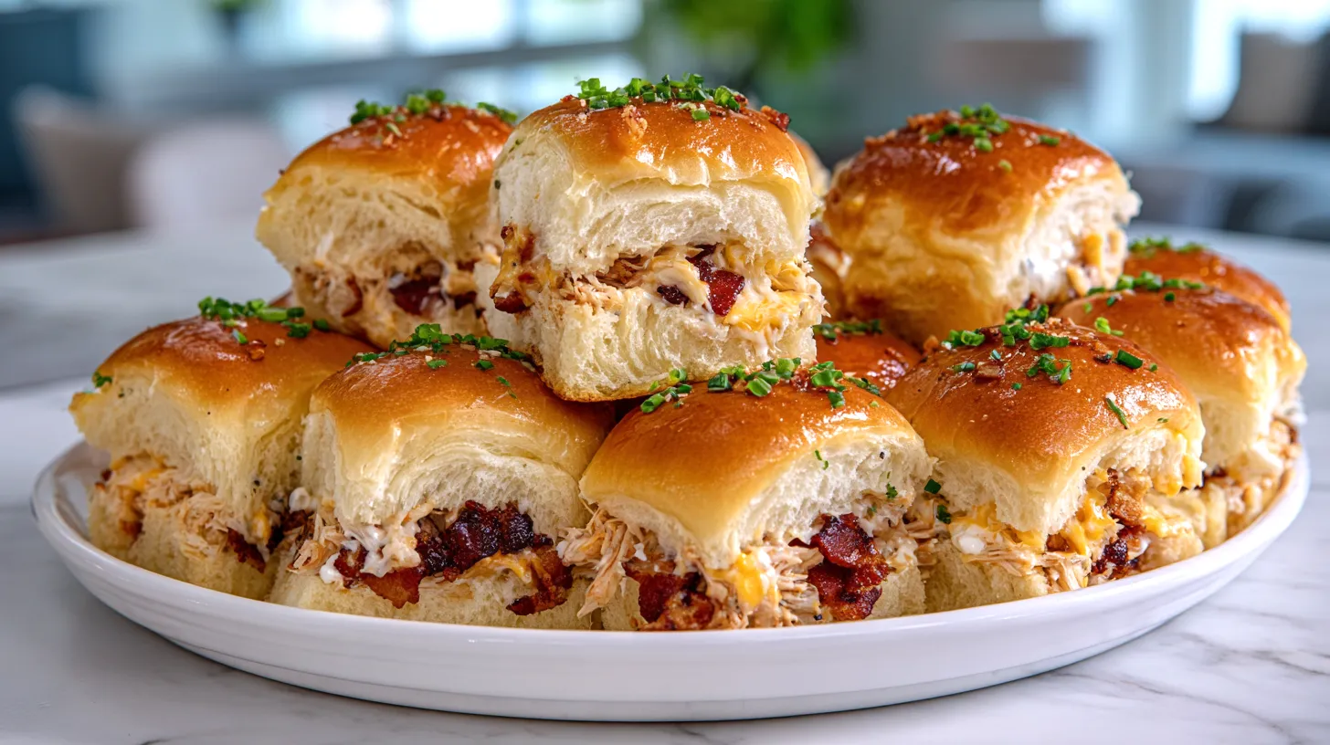 chicken bacon ranch sliders