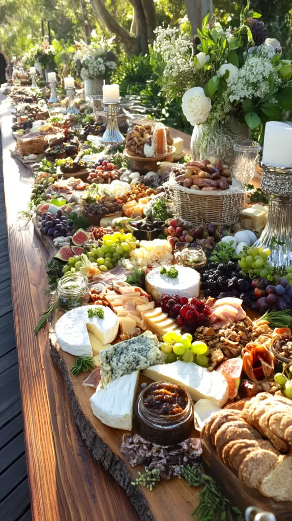 outdoor food area for a party or event