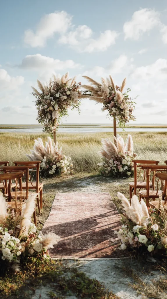 outdoor arch and chairs