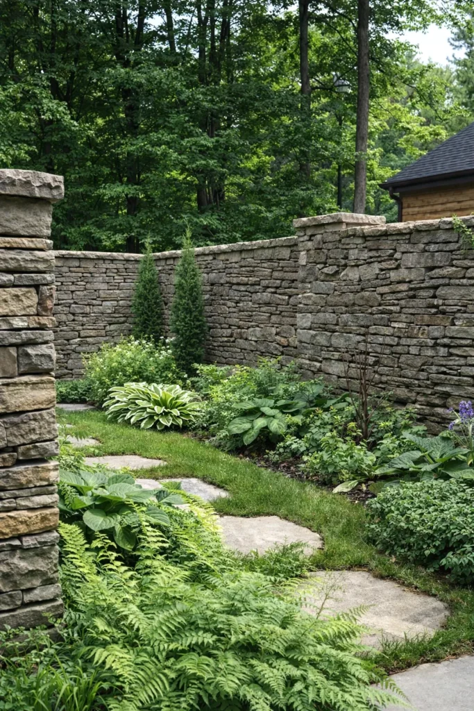 stone wall outside