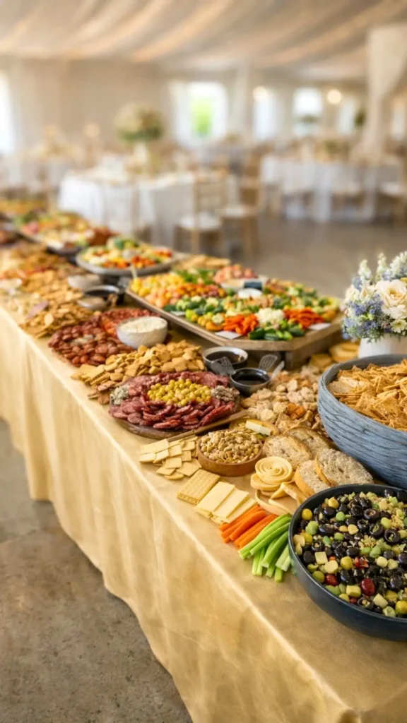 wedding grazing table