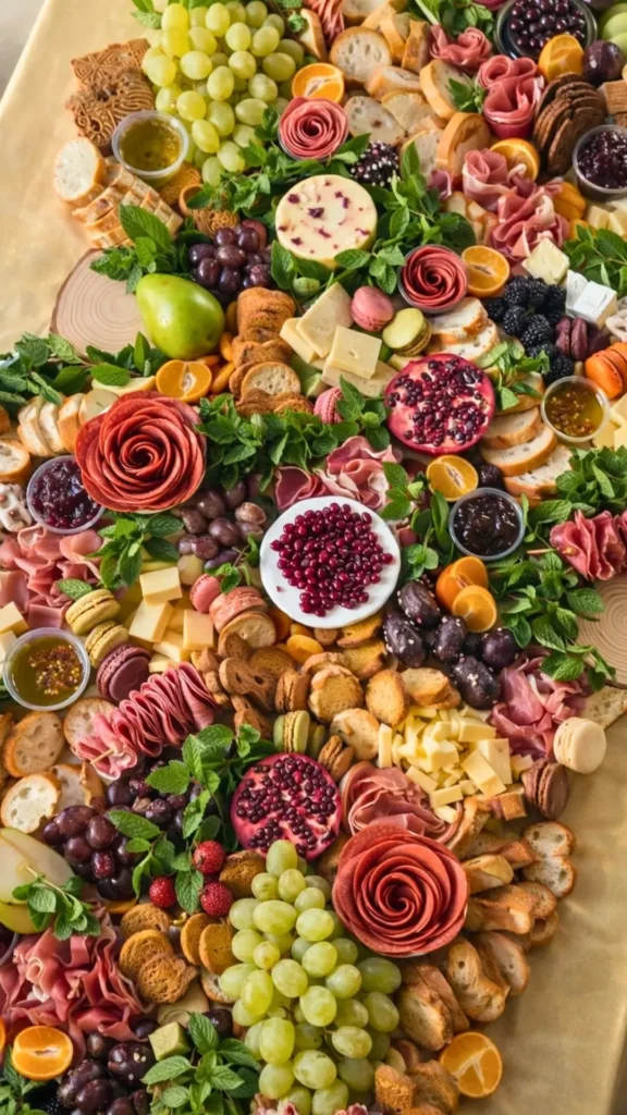 overhead view of gorgeous food