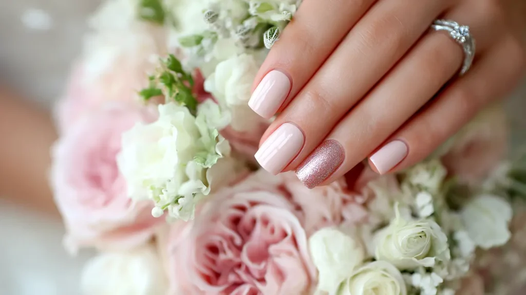 wedding nails for bride