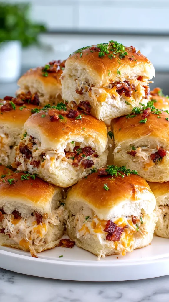 chicken bacon ranch sliders
