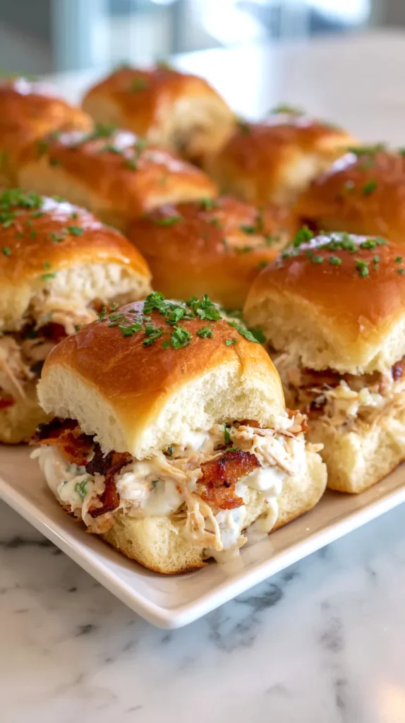 chicken bacon ranch sliders