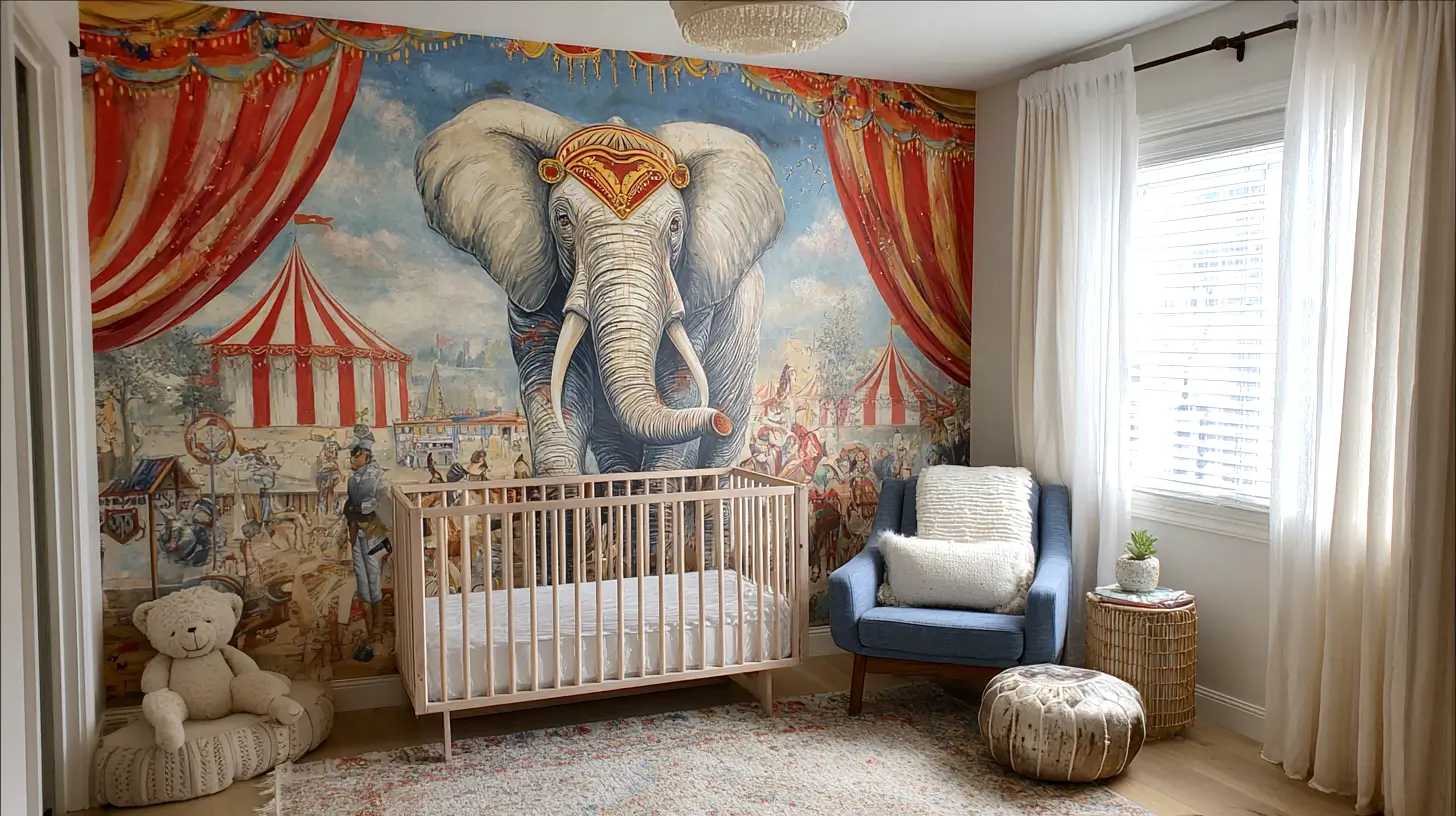 vintage circus nursery