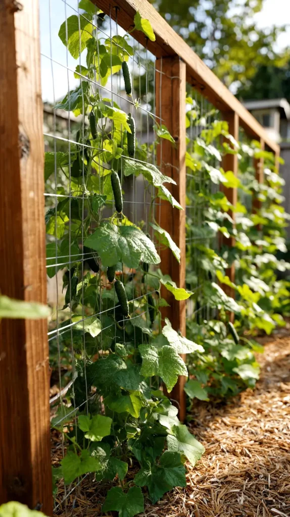 cucumber trellis