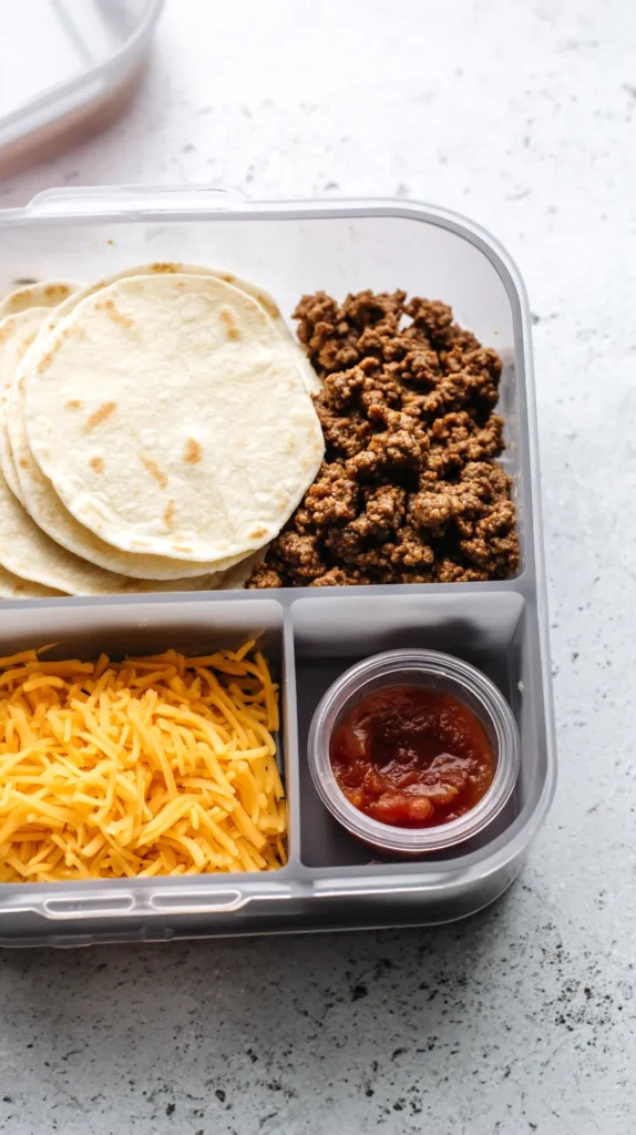 school lunch ideas for kids, make tacos