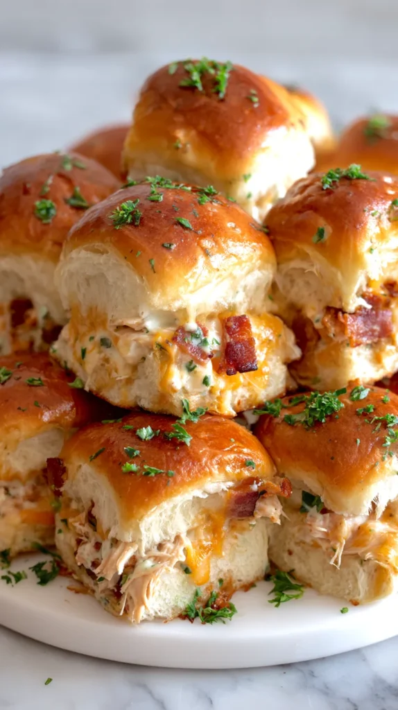chicken bacon ranch sliders
