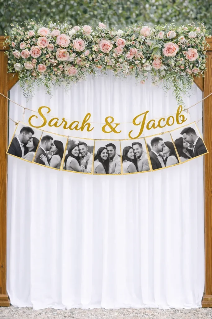 banner with black and white photos