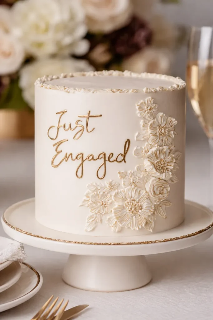 Just Engaged cake