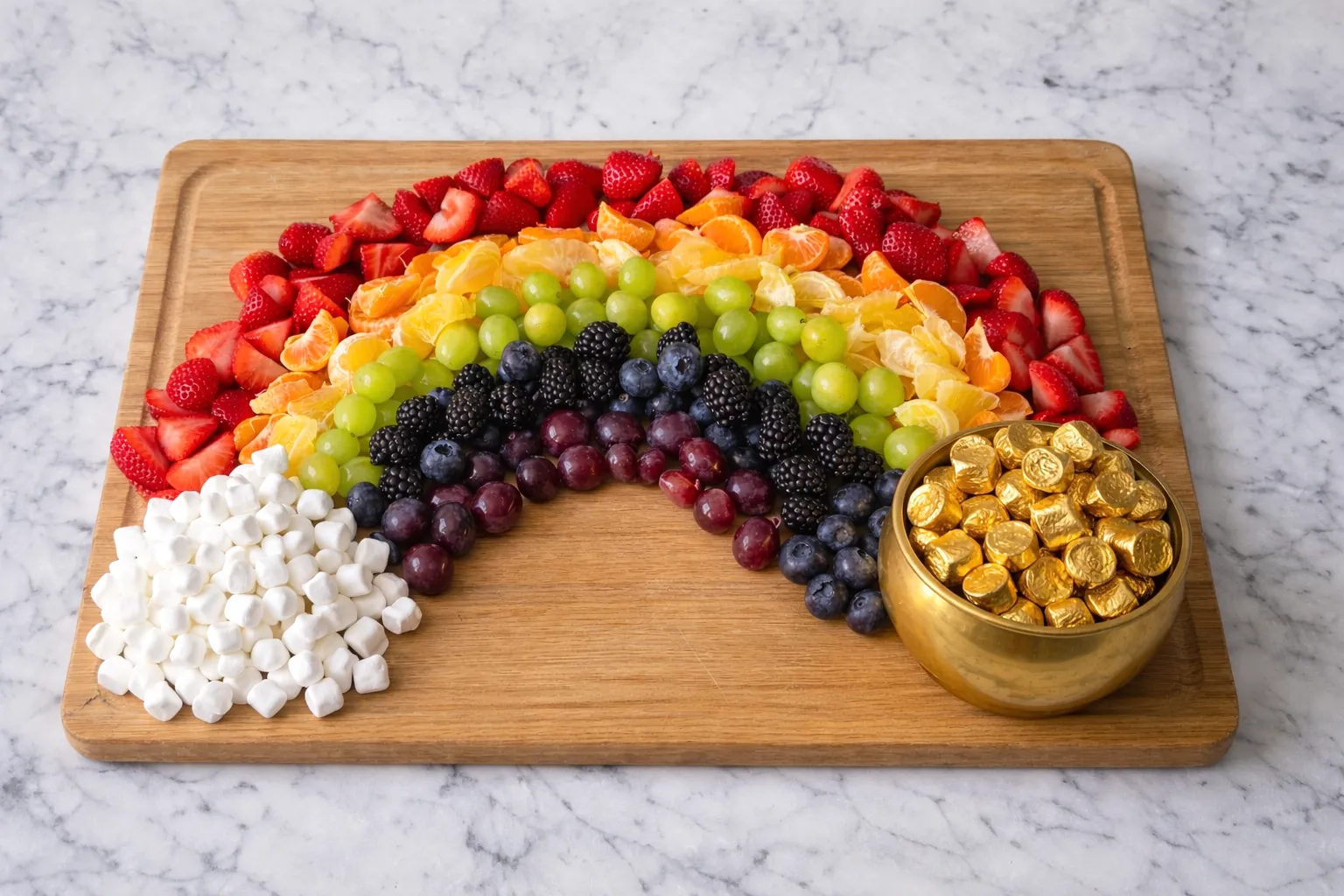 St. Patrick's Day, rainbow, inspired charcuterie grazing boards