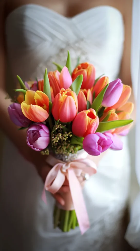 tulip wedding bouquet