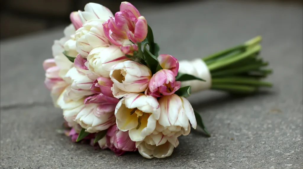 tulip wedding bouquet