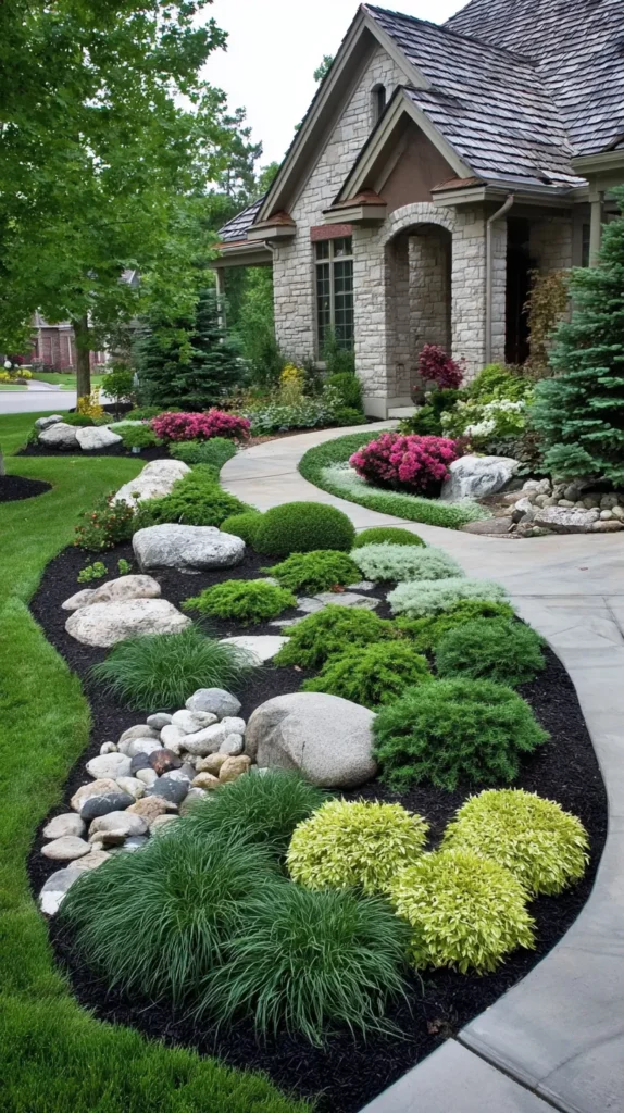 trees and plants, front yard landscaping
