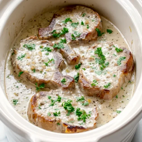 slow cooker pork chops in the crockpot